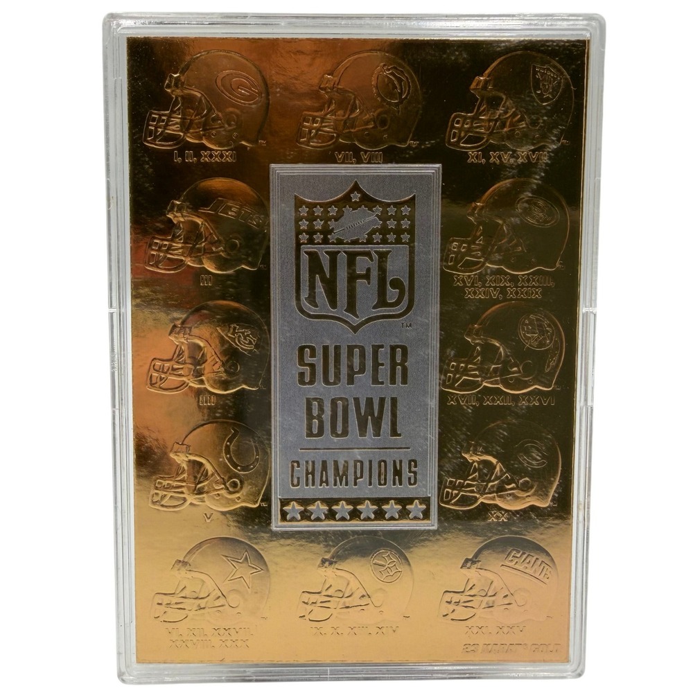 1997 NFL Super Bowl Champions 23KT Gold Card Avon Exclusive Serial Numbered COA